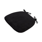 Maxbell Corduroy Chair Cushion Anti Skid Seat Cushion for Kitchen Bedroom Home Decor Black