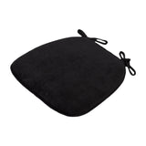 Maxbell Corduroy Chair Cushion Anti Skid Seat Cushion for Kitchen Bedroom Home Decor Black