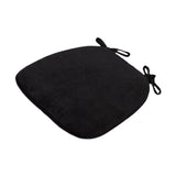 Maxbell Corduroy Chair Cushion Anti Skid Seat Cushion for Kitchen Bedroom Home Decor Black