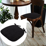 Maxbell Corduroy Chair Cushion Anti Skid Seat Cushion for Kitchen Bedroom Home Decor Black