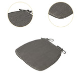 Maxbell Corduroy Chair Cushion Anti Skid Seat Cushion for Kitchen Bedroom Home Decor Gray