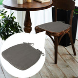 Maxbell Corduroy Chair Cushion Anti Skid Seat Cushion for Kitchen Bedroom Home Decor Gray