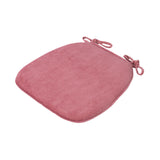 Maxbell Corduroy Chair Cushion Anti Skid Seat Cushion for Kitchen Bedroom Home Decor Pink