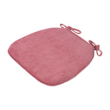 Maxbell Corduroy Chair Cushion Anti Skid Seat Cushion for Kitchen Bedroom Home Decor Pink