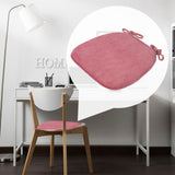 Maxbell Corduroy Chair Cushion Anti Skid Seat Cushion for Kitchen Bedroom Home Decor Pink