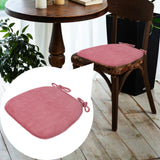 Maxbell Corduroy Chair Cushion Anti Skid Seat Cushion for Kitchen Bedroom Home Decor Pink