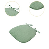 Maxbell Corduroy Chair Cushion Anti Skid Seat Cushion for Kitchen Bedroom Home Decor Green