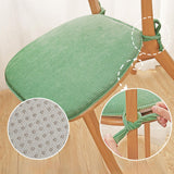 Maxbell Corduroy Chair Cushion Anti Skid Seat Cushion for Kitchen Bedroom Home Decor Green