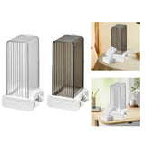 Maxbell Cotton Pad Dispenser Cosmetic Cotton Pad Storage Box for Bathroom Countertop Clear Grey