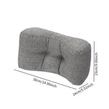 Maxbell Back Support Pillow Throw Pillow Back Support Cushion for Women Men Sofa Car Black