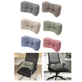 Maxbell Back Support Pillow Throw Pillow Back Support Cushion for Women Men Sofa Car Black