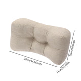 Maxbell Back Support Pillow Throw Pillow Back Support Cushion for Women Men Sofa Car Beige