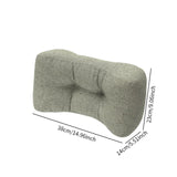 Maxbell Back Support Pillow Throw Pillow Back Support Cushion for Women Men Sofa Car Green