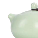 Maxbell Travel Tea Set Practical with Case Ceramic Teapot for Camping Office Outdoor Green 6 Cups