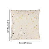 Maxbell Christmas Throw Pillow Cover Washable Modern Pillowcase for Bedroom Bed Sofa Beige