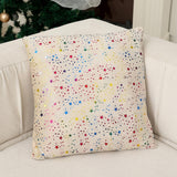 Maxbell Christmas Throw Pillow Cover Washable Modern Pillowcase for Bedroom Bed Sofa Beige