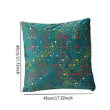 Maxbell Christmas Throw Pillow Cover Washable Modern Pillowcase for Bedroom Bed Sofa Green