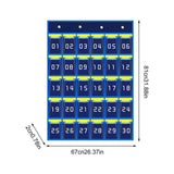 Maxbell Classroom Phone Holder Pouch Supplies Storage Bag for Office Student Cabinet 30 Grids