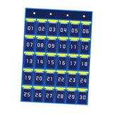 Maxbell Classroom Phone Holder Pouch Supplies Storage Bag for Office Student Cabinet 30 Grids