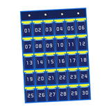 Maxbell Classroom Phone Holder Pouch Supplies Storage Bag for Office Student Cabinet 30 Grids