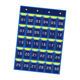 Maxbell Classroom Phone Holder Pouch Supplies Storage Bag for Office Student Cabinet 30 Grids