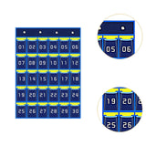 Maxbell Classroom Phone Holder Pouch Supplies Storage Bag for Office Student Cabinet 30 Grids