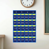 Maxbell Classroom Phone Holder Pouch Supplies Storage Bag for Office Student Cabinet 30 Grids