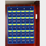Maxbell Classroom Phone Holder Pouch Supplies Storage Bag for Office Student Cabinet 30 Grids