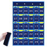 Maxbell Classroom Phone Holder Pouch Supplies Storage Bag for Office Student Cabinet 30 Grids