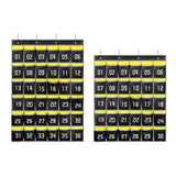 Maxbell Classroom Pocket Chart for Cellphones Storage Bag for Cabinet Bedroom Closet 30 Pockets