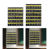 Maxbell Classroom Pocket Chart for Cellphones Storage Bag for Cabinet Bedroom Closet 30 Pockets