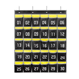 Maxbell Classroom Pocket Chart for Cellphones Storage Bag for Cabinet Bedroom Closet 30 Pockets