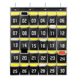 Maxbell Classroom Pocket Chart for Cellphones Storage Bag for Cabinet Bedroom Closet 30 Pockets