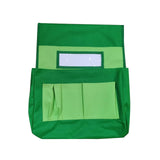 Maxbell Chair Back Pocket Storage Bag Chair Bag for Office School Supplies Preschool Green