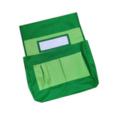 Maxbell Chair Back Pocket Storage Bag Chair Bag for Office School Supplies Preschool Green