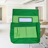 Maxbell Chair Back Pocket Storage Bag Chair Bag for Office School Supplies Preschool Green