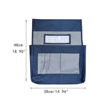 Maxbell Chair Back Pocket Storage Bag Chair Bag for Office School Supplies Preschool Gray