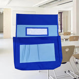 Maxbell Chair Back Pocket Storage Bag Chair Bag for Office School Supplies Preschool Blue