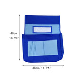 Maxbell Chair Back Pocket Storage Bag Chair Bag for Office School Supplies Preschool Blue