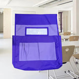 Maxbell Chair Back Pocket Storage Bag Chair Bag for Office School Supplies Preschool Purple