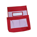 Maxbell Chair Back Pocket Storage Bag Chair Bag for Office School Supplies Preschool Red