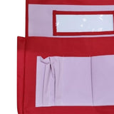 Maxbell Chair Back Pocket Storage Bag Chair Bag for Office School Supplies Preschool Red