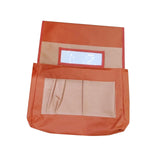 Maxbell Chair Back Pocket Storage Bag Chair Bag for Office School Supplies Preschool Orange