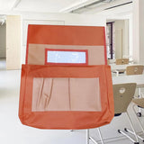 Maxbell Chair Back Pocket Storage Bag Chair Bag for Office School Supplies Preschool Orange