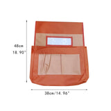 Maxbell Chair Back Pocket Storage Bag Chair Bag for Office School Supplies Preschool Orange