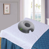 Maxbell Face Down Pillow Salon Body Massage for Prone Face Down Resting Prone Pillow Grey