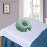 Maxbell Face Down Pillow Salon Body Massage for Prone Face Down Resting Prone Pillow Green