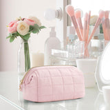Maxbell Portable Cosmetic Bag Gifts Multiuse Makeup Bag for Household Dating Parties Pink