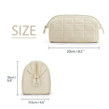 Maxbell Portable Cosmetic Bag Gifts Multiuse Makeup Bag for Household Dating Parties White