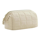Maxbell Portable Cosmetic Bag Gifts Multiuse Makeup Bag for Household Dating Parties White